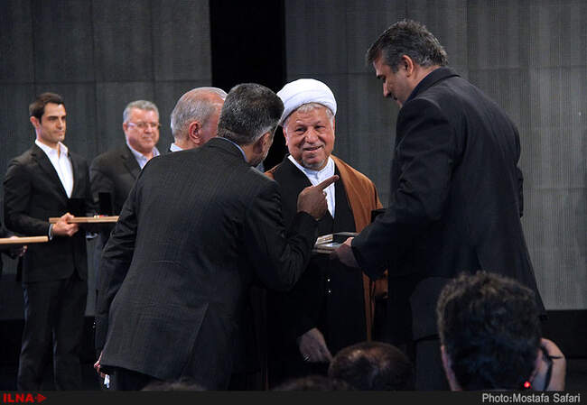 حضور آیت الله هاشمی رفسنجانی در ششمین جشنواره ملی تجلیل از تلاشگران کیفیت کشور