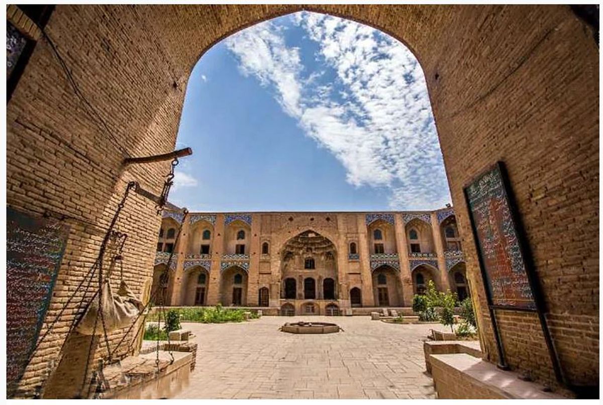آغاز مرمت کاروانسرای گنجعلیخان در کرمان