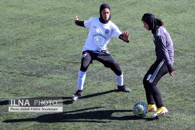 باخت تیم فوتبال بانوان تام اصفهان مقابل ایساتیس شیراز در لیگ یک 