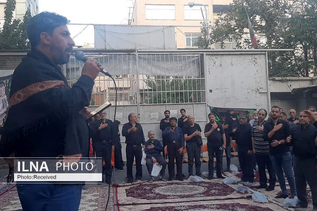 مراسم شب تاسوعای حسینی در خانه کارگر تهران