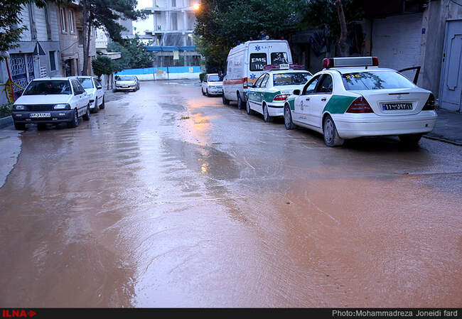 عملیات امداد و پاکسازی محل آتش سوزی شهران