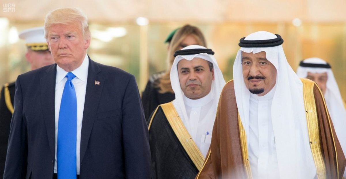 دیدار ملک سلمان و دونالد ترامپ در ریاض