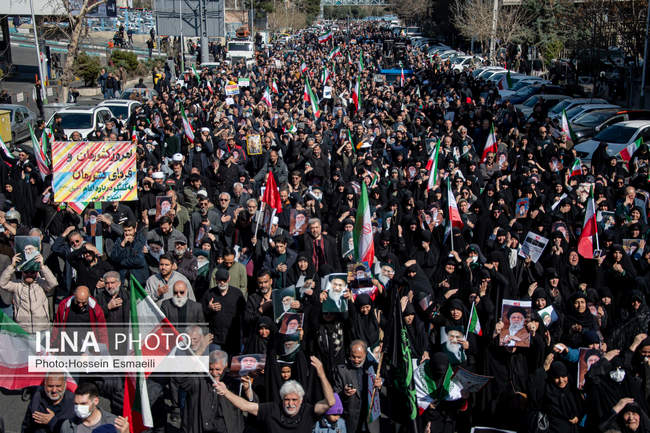 راهپیمایی مردم تهران در اعلام انزجار از جنایات آمریکا و رژیم صهیونیس