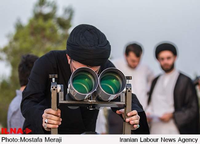 استهلال ماه شوال در روز سیم ماه رمضان در قم