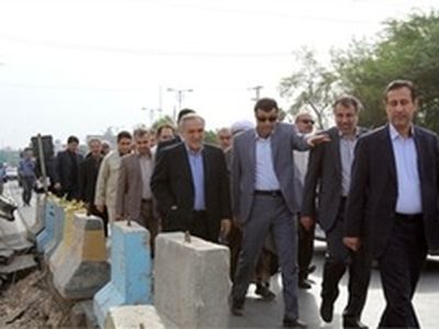 بازدید استاندار خوزستان از طرح‌های عمران شهری اهواز