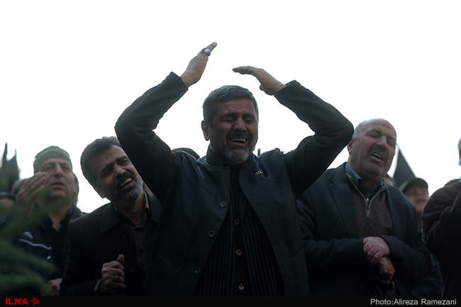 تجمع عزاداران فاطمی در میدان های هفت تیر و فاطمی تهران