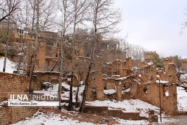 طبیعت برفی روستای قلات