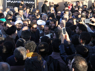 پیکر مرحوم حاج محمدضیایی به خاک سپرده شد