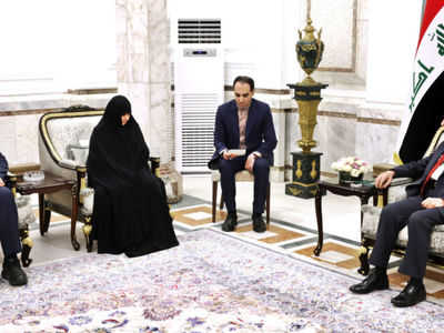 دیدار جمیله علم‌الهدی با رئیس‌جمهور عراق