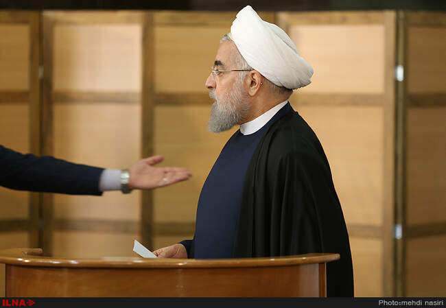 حضور رییس جمهور پای صندوق رای 