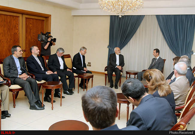 دیدار محمد جواد ظریف با بشار اسد