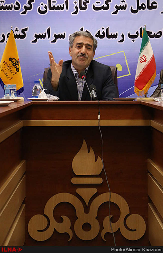 نشست‌خبری مدیران‌عامل شرکت گاز استان کرمانشاه و کردستان با اصحاب ر