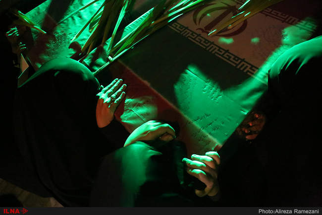  مراسم شب وداع با پیکر مطهر ۷۲ شهید گمنام دفاع مقدس 