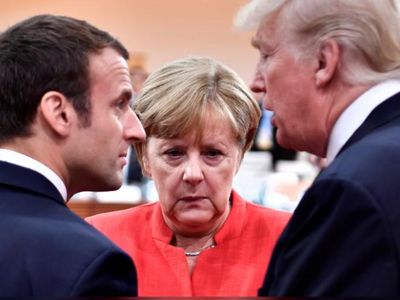 Merkel could join Macron in Davos for epic clash with Trump