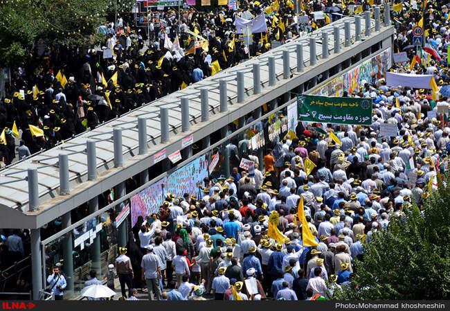 راهپیمایی روز قدس درمشهد مقدس