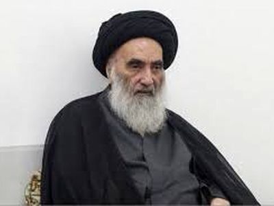  آیت‌الله سیستانی انگشتر خود را به کودک لبنانی مجروح اهدا کرد/فیلم