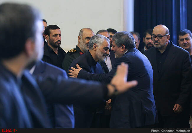 مراسم ترحیم پدر سردار سلیمانی