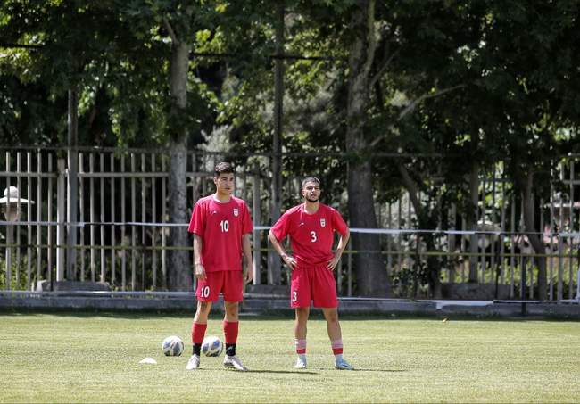 تصاویری از تمرین امروز تیم ملی نوجوانان