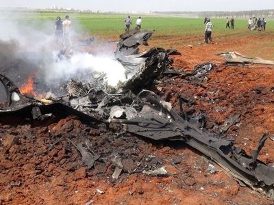 سقوط جنگنده سوری در ریف حلب