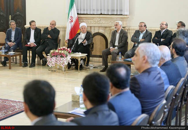 دیدار  اعضای سومین اجلاس بین‌المللی «تعامل هوشمند بازارهای پولی و سرمایه‌ در تجارت جهانی» با آیت‌الله هاشمی رفسنجانی