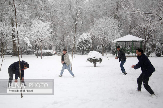 بارش برف در تهران