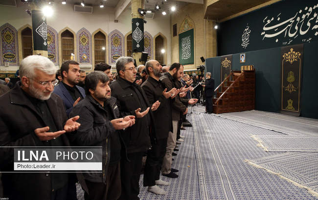 آخرین شب مراسم عزاداری حضرت فاطمه‌زهرا (س) با حضور رهبر معظم انقلاب