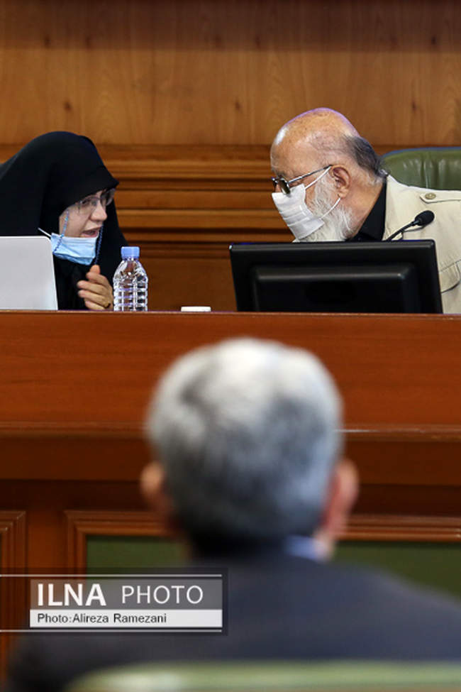 مراسم تودیع پیروز حناچی شهردار سابق تهران 