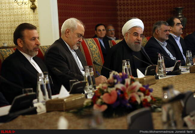 دیدار حسن روحانی با الهام علی اف رئیس جمهور آذربایجان