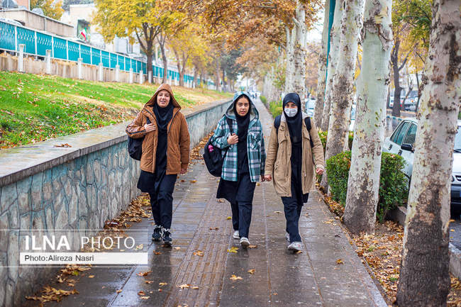 بارش اولین باران پاییزی در قزوین