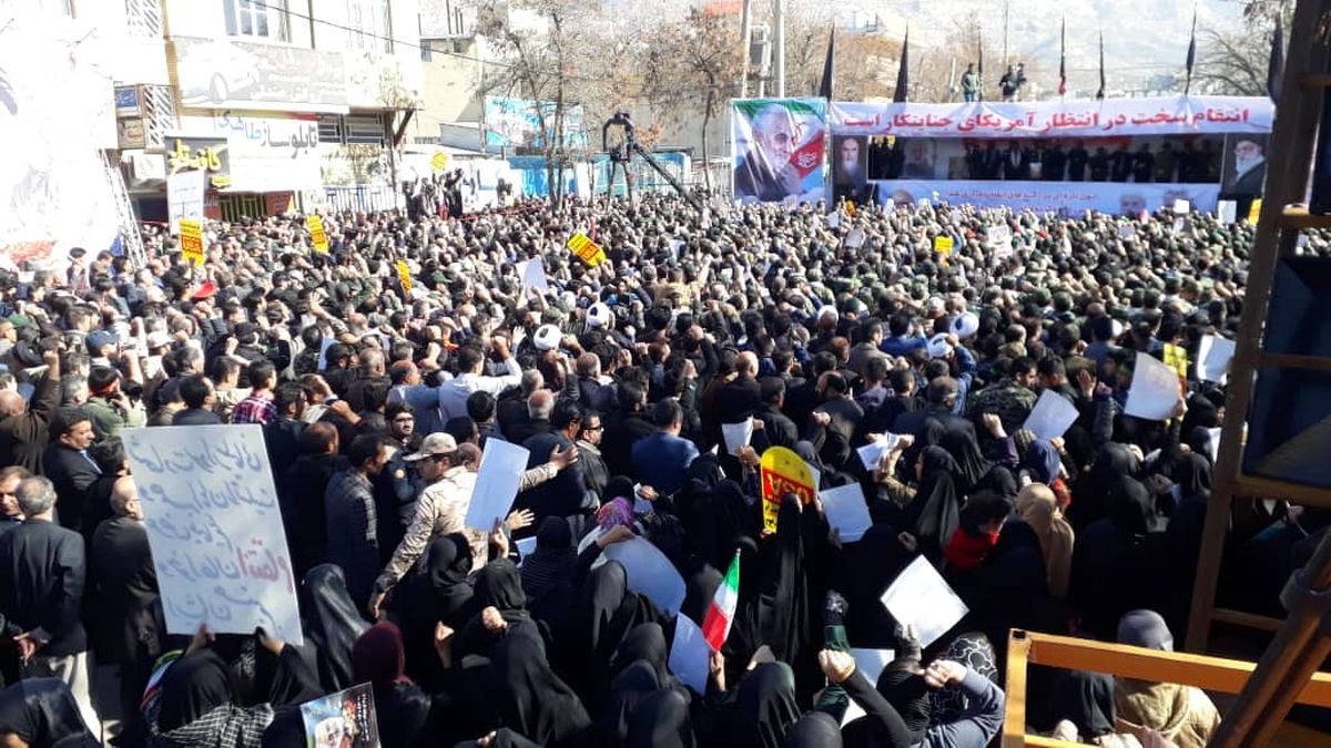 گزارش تصویری مراسم عزاداری سردار شهید قاسم سلیمانی در یاسوج