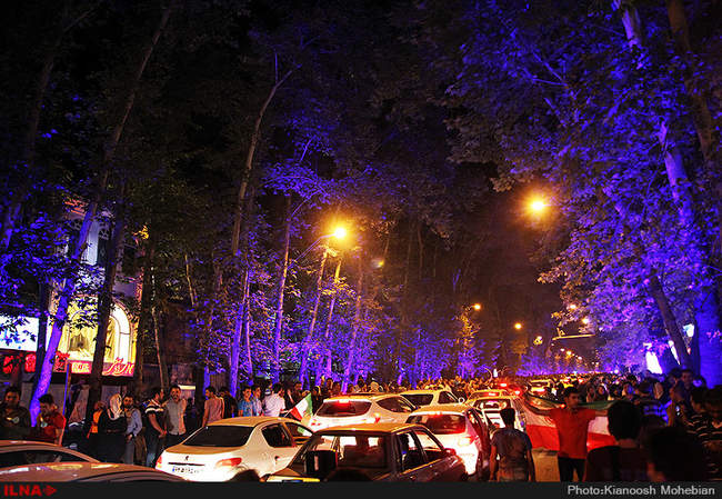 جشن هسته ای در خیابان های تهران -3