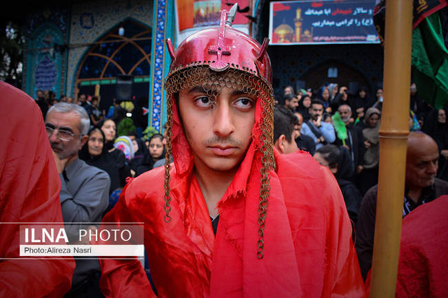 حرکت نمادین کاروان اسرای واقعه کربلا در کلارآباد مازندران