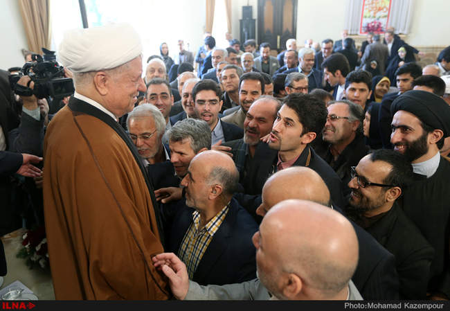 دیدار جمعی از فرماندهان دفاع مقدس با آیت الله هاشمی رفسنجانی