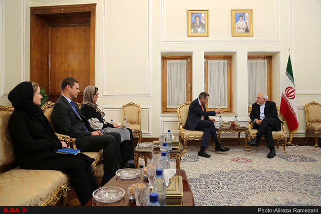 دیدار محمدجواد ظریف با رئیس کمیته بین المللی صلیب سرخ