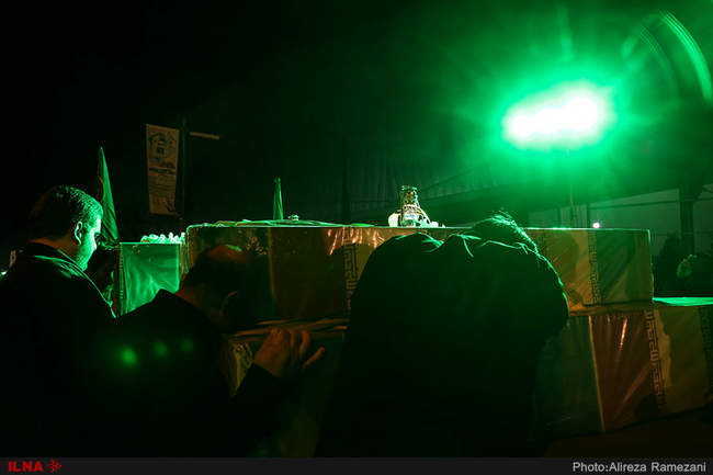  مراسم شب وداع با پیکر مطهر ۷۲ شهید گمنام دفاع مقدس 