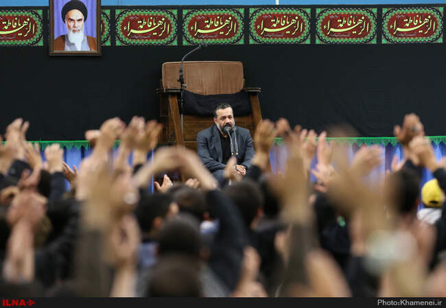 مراسم عزاداری و سوگواری شهادت حضرت فاطمه‌ی زهرا(س) با حضور رهبر انقلاب اسلامی