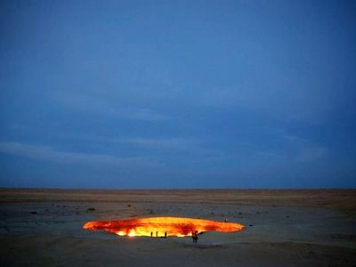 دروازه جهنم روی زمین!+تصاویر