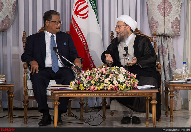 دیدار رئیس قوه قضائیه  با داتوسری افندی بن‌علی حاجی، دادستان کل کشور مالزی