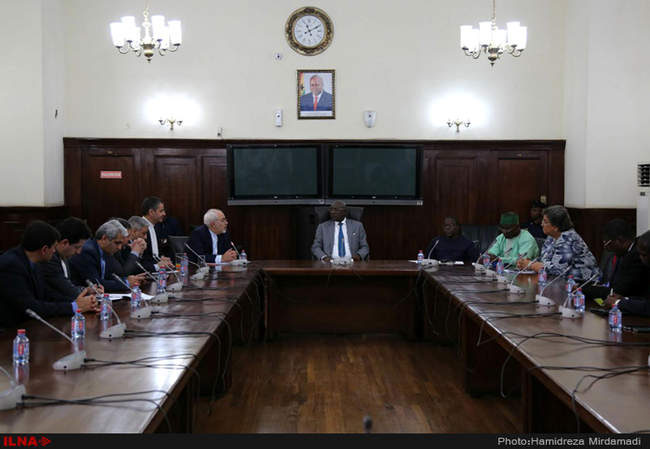 سفر محمدجواد ظریف وزیر امور خارجه کشورمان به غنا