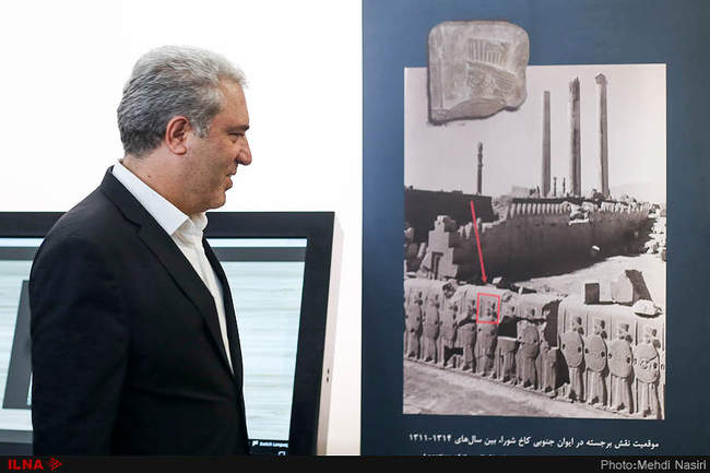 مراسم رونمایی از سردیس سرباز هخامنشی