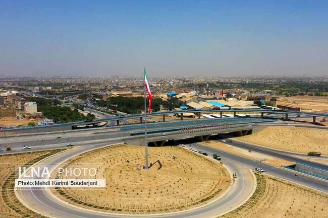 افتتاح پروژه بزرگ مجموعه پلهای شهید سلیمانی اصفهان توسط وزیر راه و ش