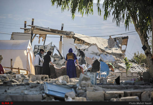 خسارات زلزله در روستاهای کرمانشاه