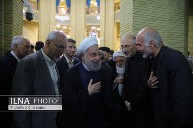 مراسم ختم همسر آیت‌الله سیستانی در تهران