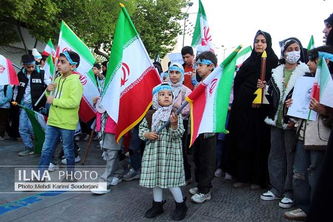 راهپیمایی کودکان علیه  جنایات آمریکایی_صهیونی در اصفهان
