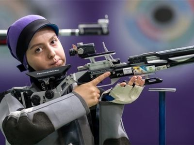صادقیان در تفنگ بادی 10 متر هشتم جهان شد