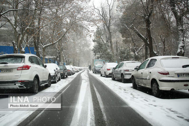 بارش برف در تهران