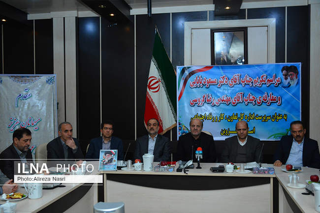 معارفه مدیرکل جدید تعاون، کار و رفاه اجتماعی استان قزوین