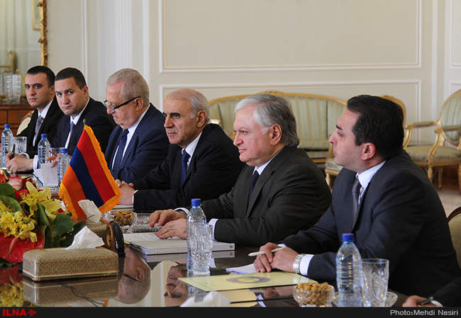 دیدار وزیر امور خارجه ارمنستان با محمد جواد ظریف