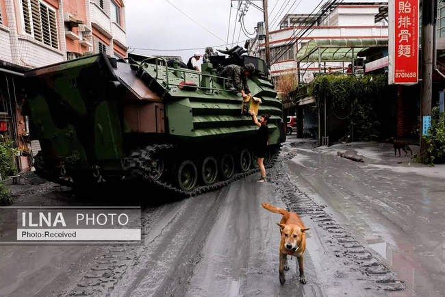 تصاویری از خسارات طوفان راگاسا در جنوب چین 