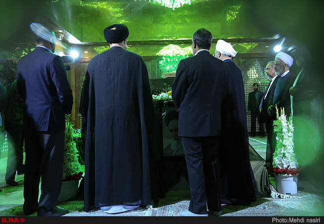 تجدید میثاق رئیس جمهور با آرمان‌های امام راحل و شهدای هشت سال دفاع مقدس